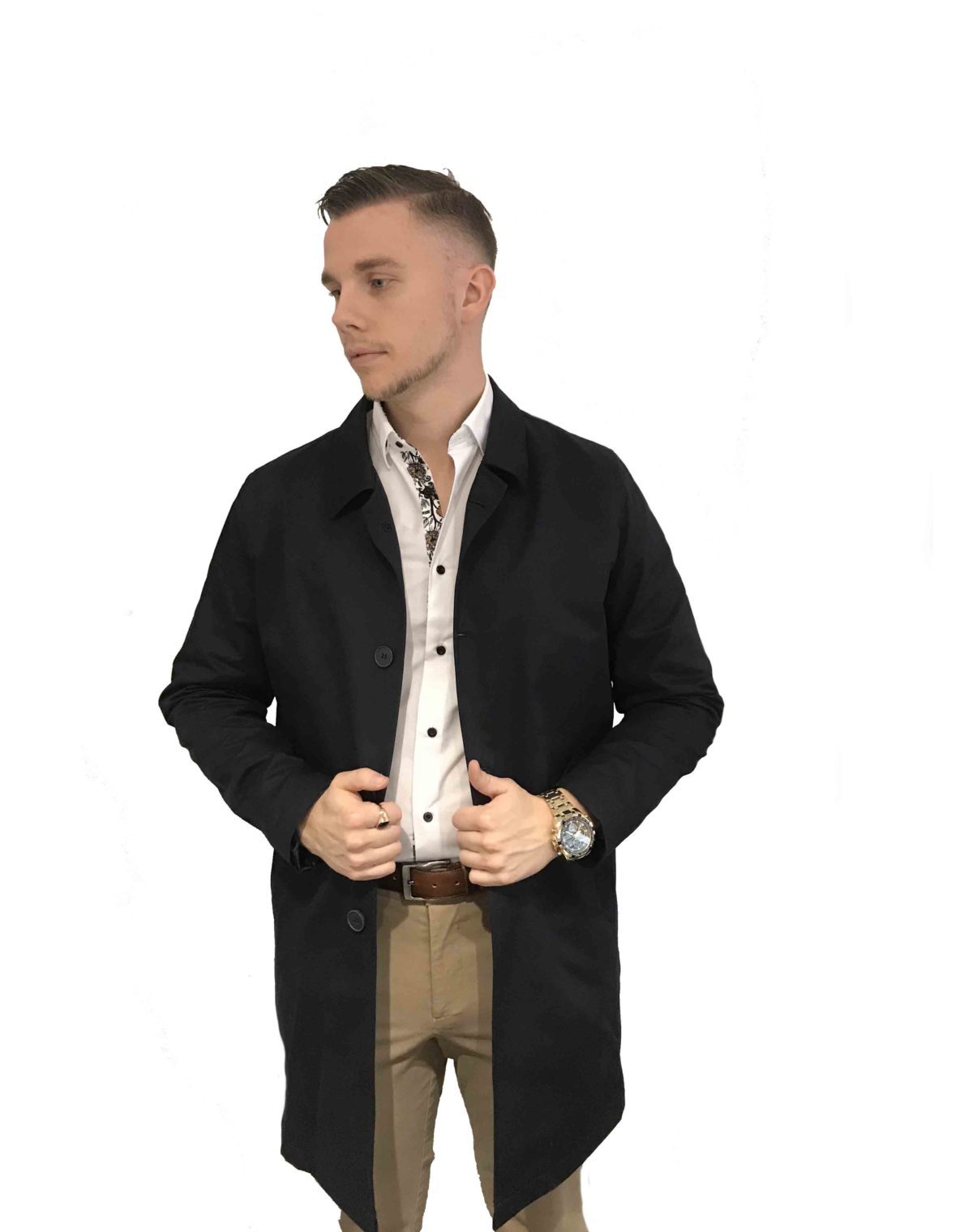 Ben Brown | BBC-4 Navy trenchcoat